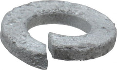 Value Collection - 5/16", 0.318" ID, 0.078" Thick Split Lock Washer - Steel, Hot Dipped Galvanized Finish, 0.318" Min ID, 0.322" Max ID, 0.583" Min OD, 0.586" Max OD - Exact Tooling