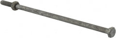 Value Collection - 1/4-20 Thread, 7" Length Under Head, Steel Hex Head Bolt - Hot Dipped Galvanized Coated, 7/16" Hex, ANSI/ASME B18.2.2 & ASME B18.2.1, Grade 2 - Exact Tooling