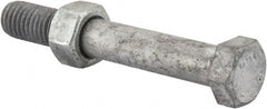 Value Collection - 1/2-13 Thread, 3-1/2" Length Under Head, Steel Hex Head Bolt - Hot Dipped Galvanized Coated, 3/4" Hex, UNC Thread, ANSI/ASME B18.2.2 & ASME B18.2.1, Grade 2 - Exact Tooling