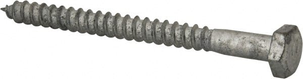 Value Collection - 1/4" Screw, 3" Length Under Head, Steel, Hex Head Lag Screw - Hot Dipped Galvanized, AISI 1006, ASME B18.2.1 Fastner, Grade 1006-1022 - Exact Tooling