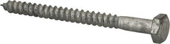 Value Collection - 1/4" Screw, 3" Length Under Head, Steel, Hex Head Lag Screw - Hot Dipped Galvanized, AISI 1006, ASME B18.2.1 Fastner, Grade 1006-1022 - Exact Tooling