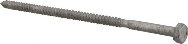 Value Collection - 1/4" Screw, 6" Length Under Head, Steel, Hex Head Lag Screw - Hot Dipped Galvanized, AISI 1006, ASME B18.2.1 Fastner, Grade 1006-1022 - Exact Tooling