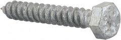 Value Collection - 5/16" Screw, 2" Length Under Head, Steel, Hex Head Lag Screw - Hot Dipped Galvanized, AISI 1006, ASME B18.2.1 Fastner, Grade 1006-1022 - Exact Tooling