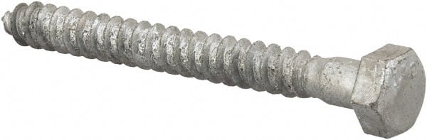 Value Collection - 5/16" Screw, 3" Length Under Head, Steel, Hex Head Lag Screw - Hot Dipped Galvanized, AISI 1006, ASME B18.2.1 Fastner, Grade 1006-1022 - Exact Tooling