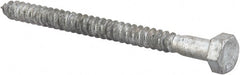 Value Collection - 5/16" Screw, 4" Length Under Head, Steel, Hex Head Lag Screw - Hot Dipped Galvanized, AISI 1006, ASME B18.2.1 Fastner, Grade 1006-1022 - Exact Tooling