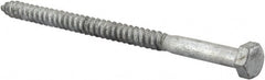 Value Collection - 5/16" Screw, 5" Length Under Head, Steel, Hex Head Lag Screw - Hot Dipped Galvanized, AISI 1006, ASME B18.2.1 Fastner, Grade 1006-1022 - Exact Tooling