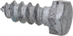 Value Collection - 3/8" Screw, 1" Length Under Head, Steel, Hex Head Lag Screw - Hot Dipped Galvanized, AISI 1006, ASME B18.2.1 Fastner, Grade 1006-1022 - Exact Tooling