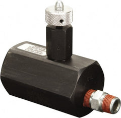 Enerpac - 1.94 GPM 3/8-18 Inlet Steel Hydraulic Control Valve - 10,000 psi, 2-1/4" Wide x 3-1/2" Long - Exact Tooling