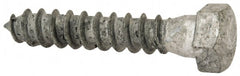 Value Collection - 3/8" Screw, 2" Length Under Head, Steel, Hex Head Lag Screw - Hot Dipped Galvanized, AISI 1006, ASME B18.2.1 Fastner, Grade 1006-1022 - Exact Tooling