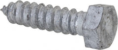 Value Collection - 1/2" Screw, 2" Length Under Head, Steel, Hex Head Lag Screw - Hot Dipped Galvanized, AISI 1006, ASME B18.2.1 Fastner, Grade 1006-1022 - Exact Tooling