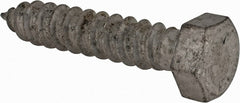 Value Collection - 1/2" Screw, 2-1/2" Length Under Head, Steel, Hex Head Lag Screw - Hot Dipped Galvanized, AISI 1006, ASME B18.2.1 Fastner, Grade 1006-1022 - Exact Tooling