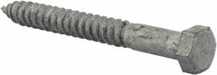 Value Collection - 1/2" Screw, 4-1/2" Length Under Head, Steel, Hex Head Lag Screw - Hot Dipped Galvanized, AISI 1006, ASME B18.2.1 Fastner, Grade 1006-1022 - Exact Tooling