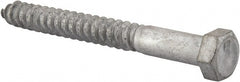 Value Collection - 1/2" Screw, 5" Length Under Head, Steel, Hex Head Lag Screw - Hot Dipped Galvanized, AISI 1006, ASME B18.2.1 Fastner, Grade 1006-1022 - Exact Tooling