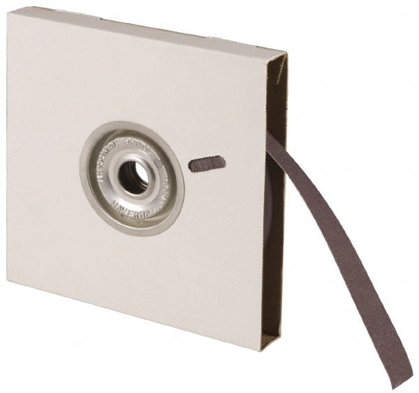 Norton - 1" x 10 Yd 80 Grit Aluminum Oxide Cloth Roll - Medium Grade, J Weighted Backing - Exact Tooling