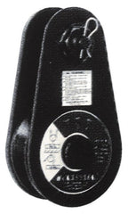 Value Collection - 8, 800 Lbs. Load Limit, Side Release Tail Board Block - Single Sheave, 4-1/2 Inch Outside Diameter, Wire Rope, 3/8 Inch, 1/2 Inch Diameters, Steel, Painted Finish - Exact Tooling
