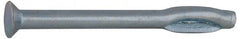 Value Collection - 1/4" Diam, 1/4" Drill, 4" OAL, 1-1/2" Min Embedment Split-Drive Concrete Anchor - Steel, Zinc-Plated Finish, Flat Head - Exact Tooling