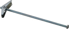 Value Collection - 3/16" Screw, 3/16" Diam, 6" Long, Toggle Bolt Drywall & Hollow Wall Anchor - 3/16" Drill, Zinc Plated, Steel, Use in Concrete, & Masonry, Hollow Tile, Plaster & Wallboard - Exact Tooling