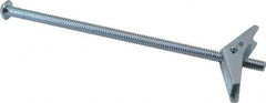 Value Collection - 1/4" Screw, 1/4" Diam, 6" Long, Toggle Bolt Drywall & Hollow Wall Anchor - 1/4" Drill, Zinc Plated, Steel, Use in Concrete, & Masonry, Hollow Tile, Plaster & Wallboard - Exact Tooling