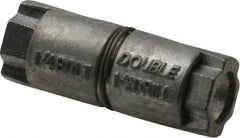 Value Collection - 1/4" Diam, 1/2" Drill, 1" OAL, Double Expansion Concrete Anchor - Zinc - Exact Tooling