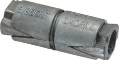 Value Collection - 3/8" Diam, 3/4" Drill, 1-1/2" OAL, Double Expansion Concrete Anchor - Zinc - Exact Tooling