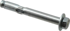 Value Collection - 5/16" Diam, 5/16" Drill, 2-1/2" OAL, Sleeve Concrete Anchor - Steel, Zinc-Plated Finish, Hex Nut Head, Hex Drive - Exact Tooling