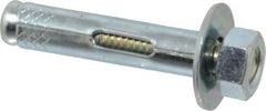Value Collection - 3/8" Diam, 3/8" Drill, 1-7/8" OAL, Sleeve Concrete Anchor - Steel, Zinc-Plated Finish, Hex Nut Head, Hex Drive - Exact Tooling
