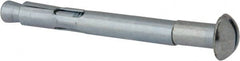 Value Collection - 3/8" Diam, 3/8" Drill, 3-15/16" OAL, 3-3/8" Min Embedment Sleeve Concrete Anchor - Steel, Zinc-Plated Finish, Round Head - Exact Tooling
