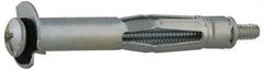 Value Collection - #6 to 32 Screw, 1/8" Diam, 3/4" Long, 1/8 to 1/4" Thick, Sleeve Drywall & Hollow Wall Anchor - 1/8" Drill, Zinc Plated, Steel, Use in Drywall - Exact Tooling