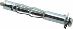 Value Collection - #10 to 24 Screw, 3/16" Diam, 2-1/2" Long, 3/4 to 1-3/16" Thick, Sleeve Drywall & Hollow Wall Anchor - 3/16" Drill, Zinc Plated, Steel, Use in Drywall - Exact Tooling