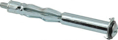 Value Collection - #10 to 24 Screw, 3/16" Diam, 2-1/8" Long, 1-1/4 to 1-3/4" Thick, Sleeve Drywall & Hollow Wall Anchor - 3/16" Drill, Zinc Plated, Steel, Use in Drywall - Exact Tooling