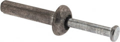Value Collection - 3/16" Diam, 3/16" Drill, 7/8" OAL, 2-3/4" Min Embedment Hammer Drive Concrete Anchor - Zamac Alloy, Zinc-Plated Finish, Mushroom Head - Exact Tooling