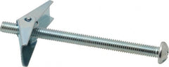 Value Collection - 3/8" Screw, 3/8" Diam, 5" Long, Toggle Bolt Drywall & Hollow Wall Anchor - 3/8" Drill, Zinc Plated, Steel, Use in Concrete, & Masonry, Hollow Tile, Plaster & Wallboard - Exact Tooling