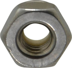 Value Collection - #10-32 UNF 18-8 Hex Lock Nut with Nylon Insert - 3/8" Width Across Flats, 1/4" High - Exact Tooling