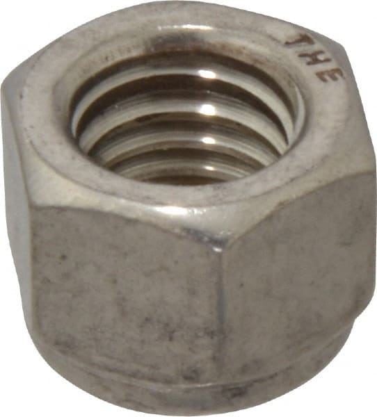 Value Collection - 1/2-13 UNC 18-8 Hex Lock Nut with Nylon Insert - 3/4" Width Across Flats, 39/64" High - Exact Tooling