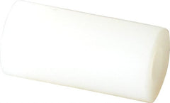 Made in USA - 0.115" ID x 1/4" OD, #4 Screw, Grade 6/6 Nylon Female Unthreaded Circuit Board Spacer - Round Body, 1/2" OAL - Exact Tooling