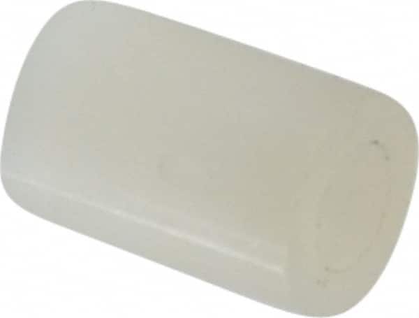 Made in USA - 0.14" ID x 1/4" OD, #6 Screw, Grade 6/6 Nylon Female Unthreaded Circuit Board Spacer - Round Body, 3/8" OAL - Exact Tooling