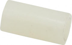 Made in USA - 0.14" ID x 1/4" OD, #6 Screw, Grade 6/6 Nylon Female Unthreaded Circuit Board Spacer - Round Body, 1/2" OAL - Exact Tooling