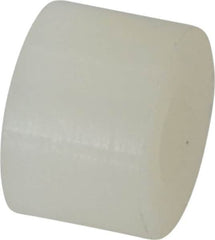 Made in USA - 0.171" ID x 3/8" OD, #8 Screw, Grade 6/6 Nylon Female Unthreaded Circuit Board Spacer - Round Body, 1/4" OAL - Exact Tooling