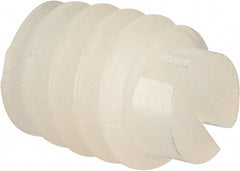Made in USA - 1/4-20 UNC, 1/4" Length of Thread, Soft Tip Point Set Screw - Nylon - Exact Tooling
