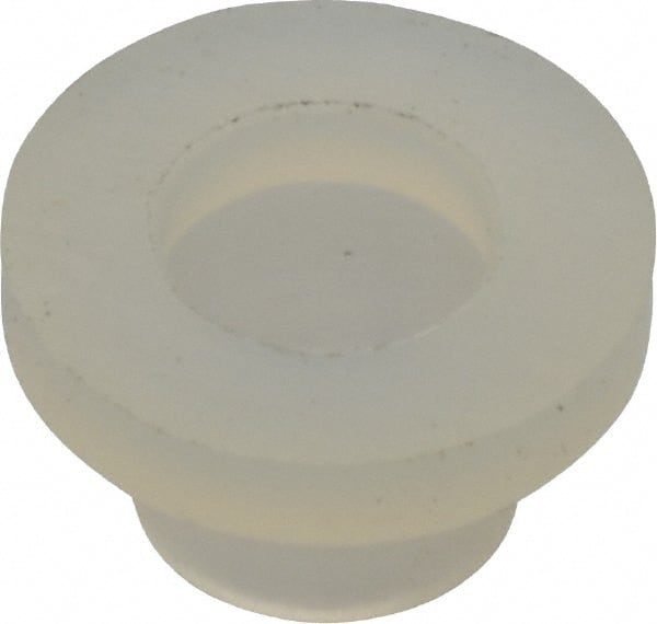 Made in USA - #8-32 UNC, 3/8" Length Under Head Slotted Drive Machine Screw - Fillister Head, Grade 6/6 Nylon, Uncoated, Without Washer - Exact Tooling