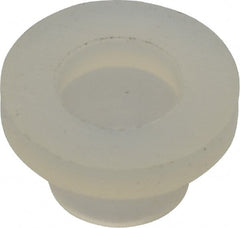 Made in USA - #8-32 UNC, 3/8" Length Under Head Slotted Drive Machine Screw - Fillister Head, Grade 6/6 Nylon, Uncoated, Without Washer - Exact Tooling