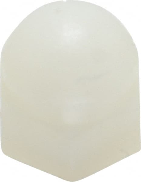 Made in USA - #8-32 UNC, 5/16" Width Across Flats, Uncoated Nylon Acorn Nut - 3/8" Overall Height - Exact Tooling