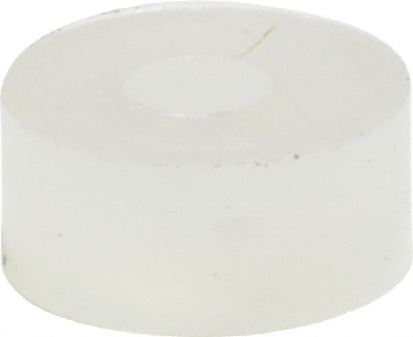 Made in USA - #0 Screw, Grade 6/6 Nylon Standard Flat Washer - 1.65mm ID x 4.55mm OD, 1.98mm Thick - Exact Tooling