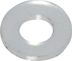 Made in USA - #2 Screw, Grade 6/6 Nylon Standard Flat Washer - 2.39mm ID x 4.78mm OD, 0.51mm Thick - Exact Tooling