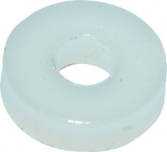 Made in USA - #2 Screw, Grade 6/6 Nylon Standard Flat Washer - 2.29mm ID x 1/4" OD, 1.57mm Thick - Exact Tooling