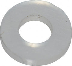 Made in USA - #3 Screw, Grade 6/6 Nylon Standard Flat Washer - 2.64mm ID x 5.59mm OD, 0.79mm Thick - Exact Tooling