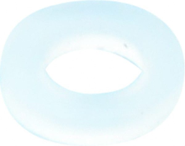 Made in USA - #4 Screw, Grade 6/6 Nylon Standard Flat Washer - 3.05mm ID x 5.54mm OD, 0.94mm Thick - Exact Tooling