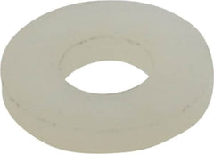 Made in USA - #8 Screw, Grade 6/6 Nylon Standard Flat Washer - 4.5mm ID x 10.36mm OD, 1.57mm Thick - Exact Tooling
