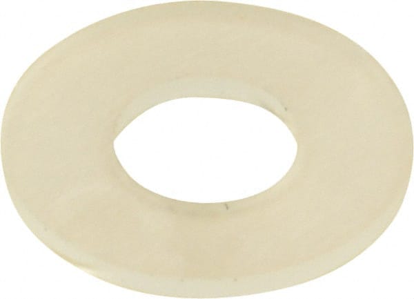 Made in USA - #10 Screw, Grade 6/6 Nylon Standard Flat Washer - 4.95mm ID x 11.1mm OD, 0.79mm Thick - Exact Tooling