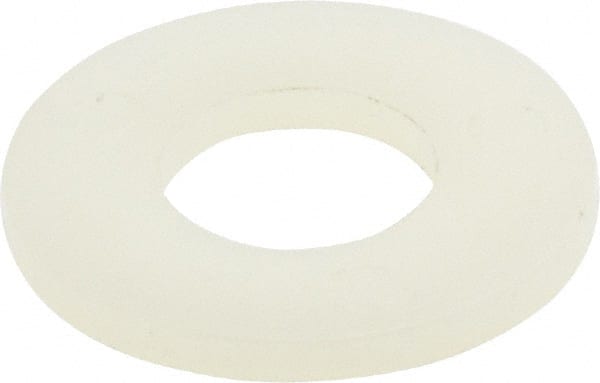 Made in USA - 5/16" Screw, Grade 6/6 Nylon Standard Flat Washer - 8.64mm ID x 18.8mm OD, 1.57mm Thick - Exact Tooling